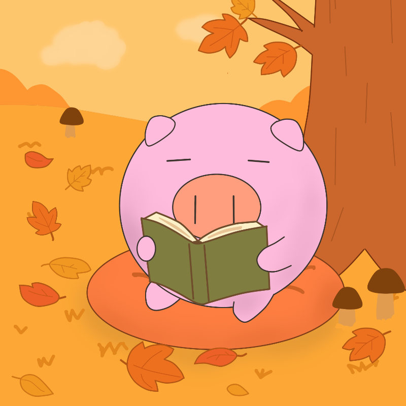 読書をしているとぅむぶた
